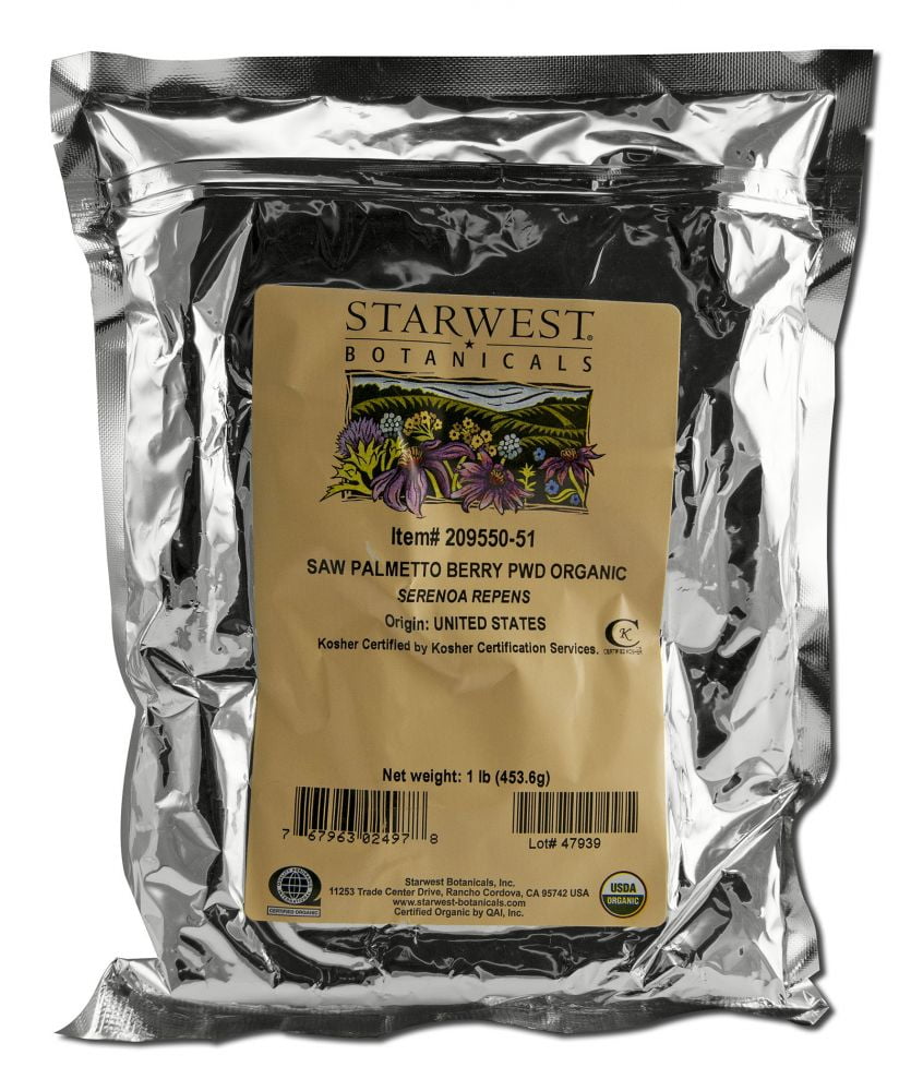 Starwest Botanicals Organic Medicinal And Botanical Herbs, Saw Palmetto Berry Powder Walmart