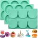 thumbnail image 1 of Molde redondo de silicona de 4 pulgadas para hornear, 3 moldes grandes de silicona antiadherentes para muffins, molde de 6 cavidades para sándwiches de desayuno, hamburguesas y huevos., 1 of 5