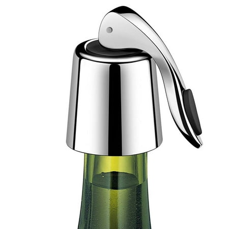 

Red Wine Vacuum Stopper Stainless Steel Bottle Plug Drink Bottle Stopper Reusable Saver Cover