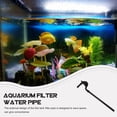 thumbnail image 3 of Tineasur Space Saving Black Plastic Aquarium Filter Tube Replacement Water Outflow for Fish Tanks, 3 of 7