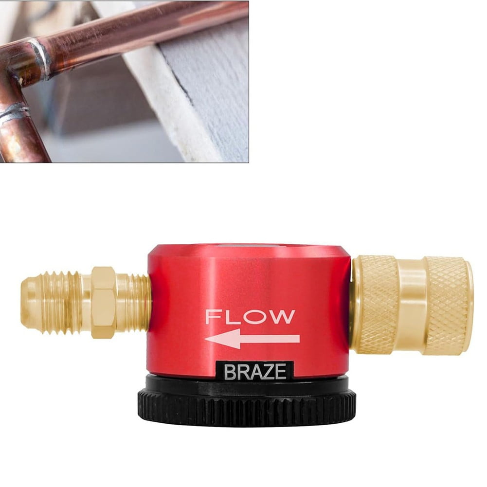 1Pcs 1/4 Inch Nitrogen Purge Tool Connector Regulator For Hvac Equipment System