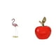 thumbnail image 1 of Estatua de flamenco de resina, escultura de ave, figura de fruta artificial, adorno de cerámica con patrón de plumas en relieve, ideal para sala de es, 1 of 8