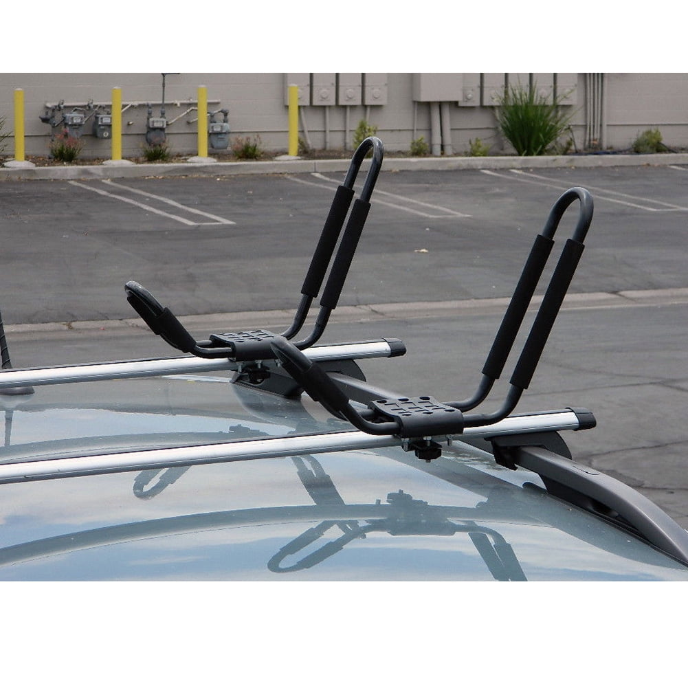 Kadyn 2 pairs Canoe Boat Kayak Roof Rack, Universal Boat Canoe Kayak Rack for Car Truck Roof Top Mount Carrier J Cross Bar, Black Kadyn 2 pairs Canoe Boat Kayak Roof Rack, Universal Boat Canoe Kayak Rack for Car Truck Roof Top Mount Carrier J Cross Bar, Black