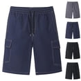 thumbnail image 3 of ohmzyzo Mens Swim Trunks Quick Dry Summer Beach Board Shorts Elastic Waist Drawstring Cargo Sweatshorts with Pockets, 3 of 3