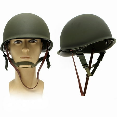 WW2 USA Military Steel Abs M1 CS Helmet Soldier WWII Liner Army Equipment Outdoor (Best Ww2 Surplus Rifles)