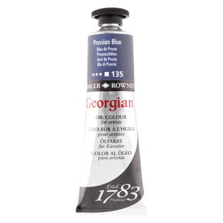 UPC: 0000050855803 | Daler-Rowney Georgian Oil Color  38ml Tube  Prussian Blue