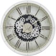 thumbnail image 1 of Monarch Specialties I 9033 Clocks, 30" Round, Gear Mechanism, Large Oversized, Wall Clock, White, 1 of 4