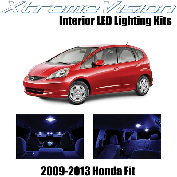XtremeVision Interior LED for Honda Fit 2009-2013 6 pcs Blue Interior LED Kit   Installation Tool