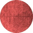 thumbnail image 1 of Ahgly Company Indoor Round Oriental Red Industrial Area Rugs, 4' Round, 1 of 4