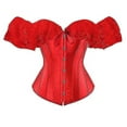 thumbnail image 1 of Corset Retro Off-neck Corset Corset Chest Support Corset Lace Short Sleeve, 1 of 1
