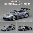 thumbnail image 4 of MAKEDA 1/36 escala Diecasts Cars Porsche 911 GT3 RS deportes-coches modelos de aleación vehículos Juguetes,1978 Green, 4 of 7