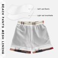 thumbnail image 3 of FORMRS Boys Swim Trunks Quick Dry Mesh Liner Boardshorts Sizes XS-XL, Red Tartan, 3 of 7