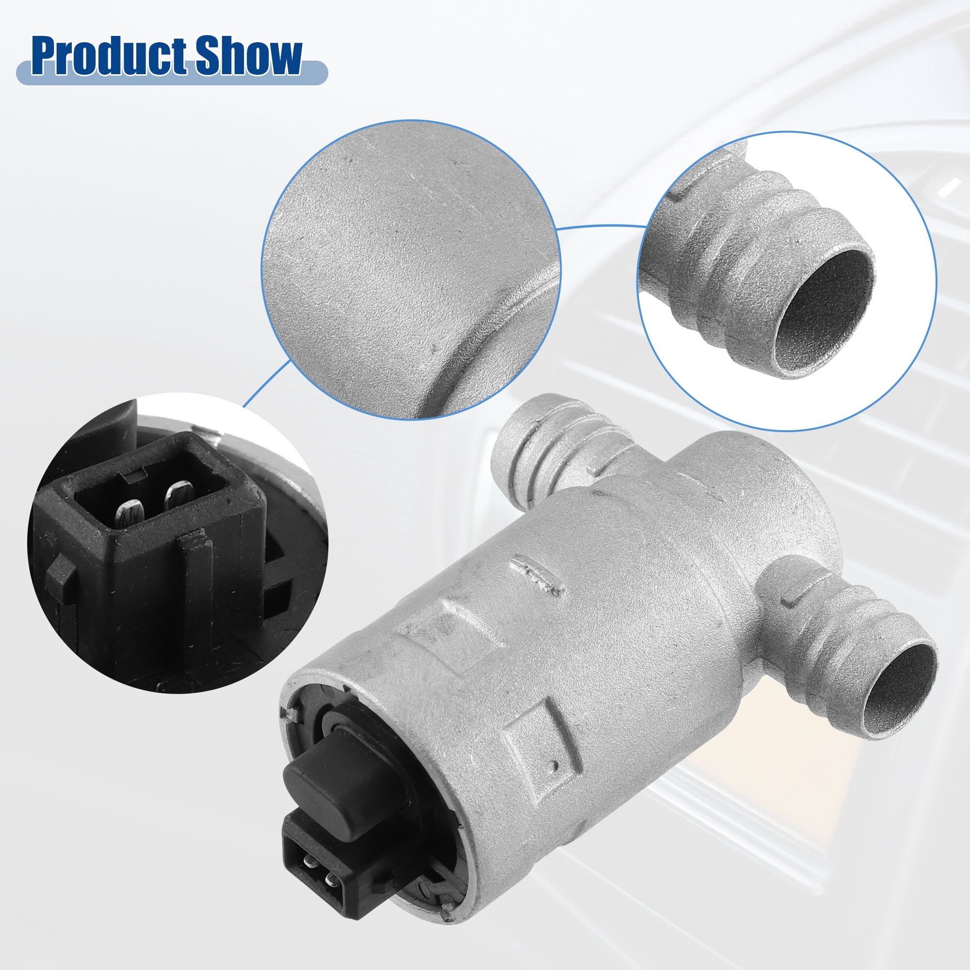 Unique Bargains Idle Air Control Valve 13411247197 for BMW 318i 1991-1992 for BMW 740i 1993 Silver Tone