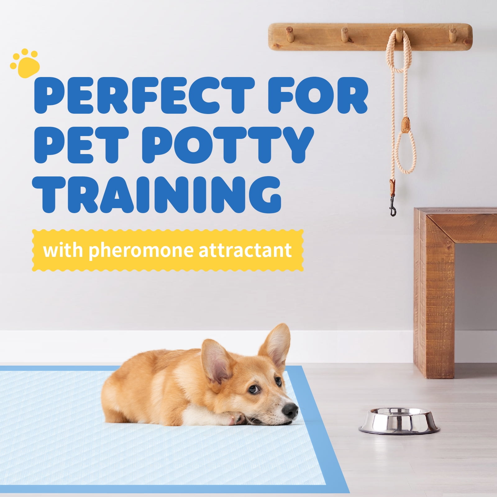 Powools Puppy Pads, 33.5" x 27.5" X-Large 6-Layer, 100 Count Dog Wee Wee Pads with Powerful Absorbency Powools Puppy Pads, 33.5" x 27.5" X-Large 6-Layer, 100 Count Dog Wee Wee Pads with Powerful Absorbency - Image 7