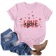 thumbnail image 1 of Camisetas de Manga Corta para Mujeres, Camiseta de Cuello Redondo Impresa de Moda, Primavera Y Verano Casual, 1 of 1