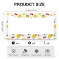 thumbnail image 3 of Lemon License Plate Frame 2 Pieces Fresh Lemons Fruit Car License Plate Frame Car Accessories US Canada Standard 2 Holes Aluminum License Plate Cover, 3 of 6