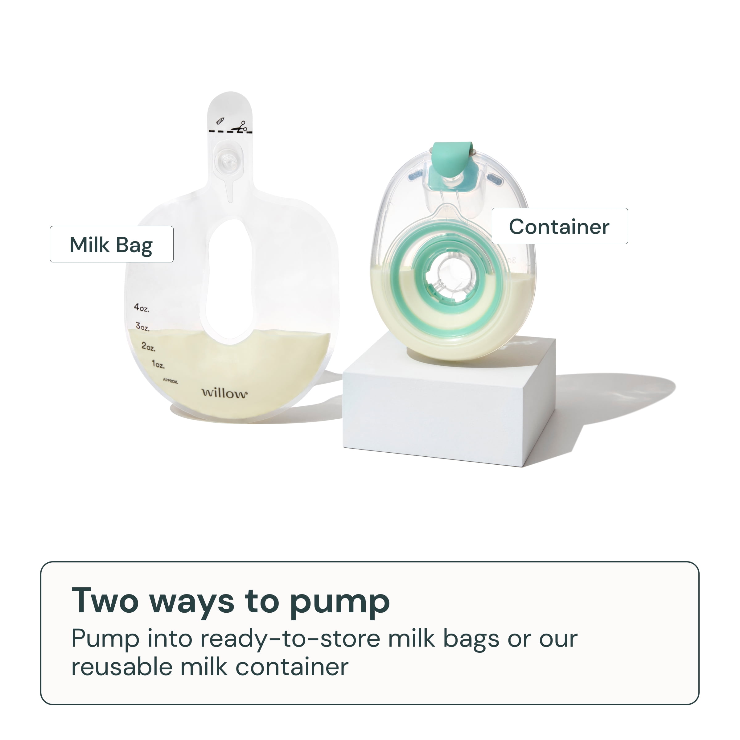 Willow Wearable Double Electric Breast Pump, Willow® 3.0 Leak-Proof  Wearable Breast Pump with App (24mm)