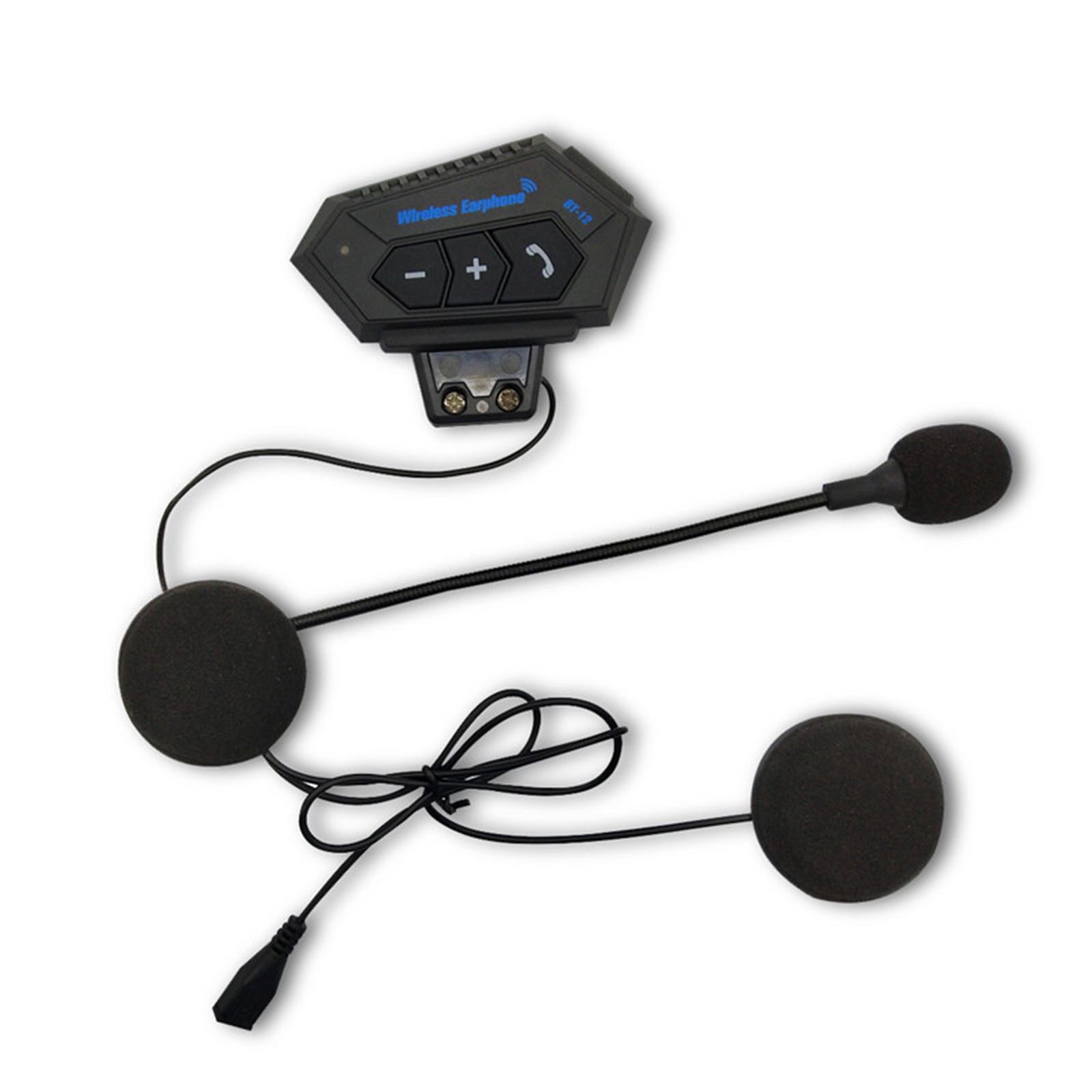 Bluetooth Headset Motorcycle Helmet Wireless BT Intercom Interphone Communication System Speakers headphones for Motorbike Skiing for 2-3 Rider Single