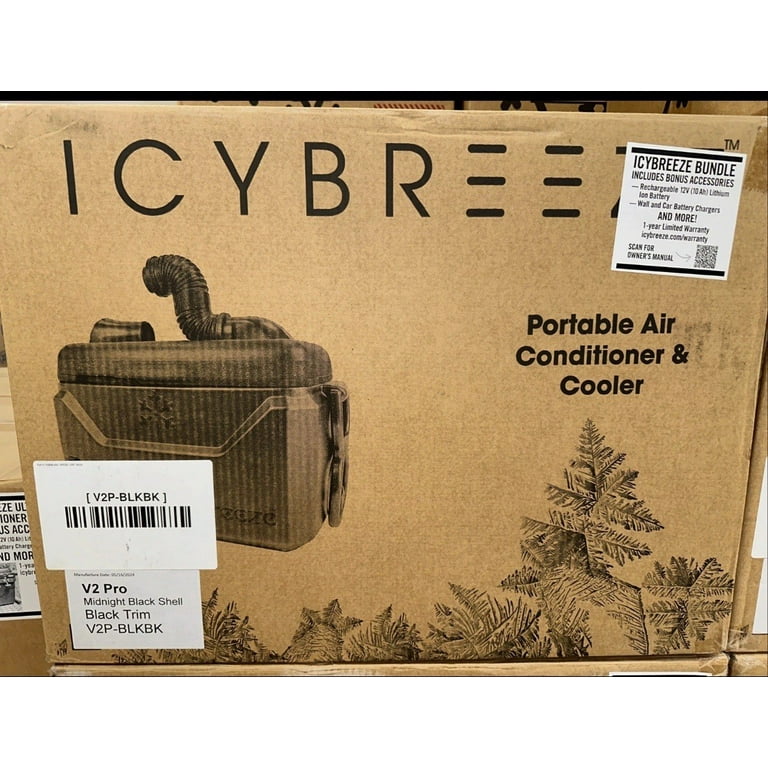 Icy Breeze Portable 12V Air Conditioner and Cooler, V2 Pro
