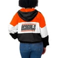 thumbnail image 5 of Women's WEAR by Erin Andrews Black Cincinnati Bengals Plus Size Color Block Full-Zip Windbreaker Jacket, 5 of 5