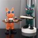 thumbnail image 1 of Nordic French Bulldog Butler Resin Dog Sculpture Modern Home Decor for Tabletop Living Room Animal Crafts Ornament Art GiftGreen 3United States He Qiyong unisex, 1 of 1