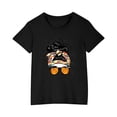 thumbnail image 2 of Shorts pour Filles, Robe à Manches Courtes, T-Shirt en Coton pour Enfants Garçons Filles Mode Mignon Col Rond Imprimé Tee Manches Courtes, 2 of 5