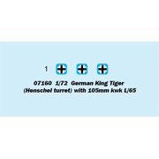 German King Tiger Hensch W/105mmkwk