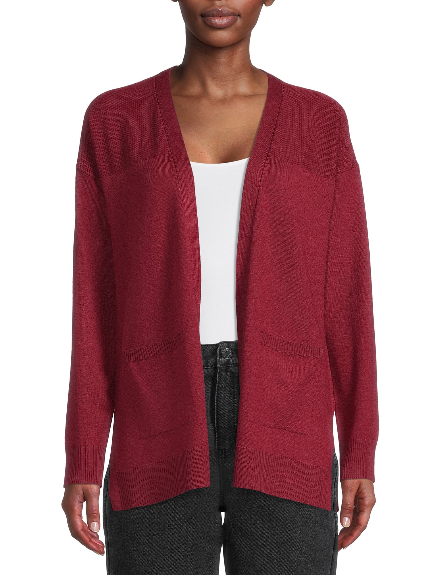 Open Front Cardigan Sweater 