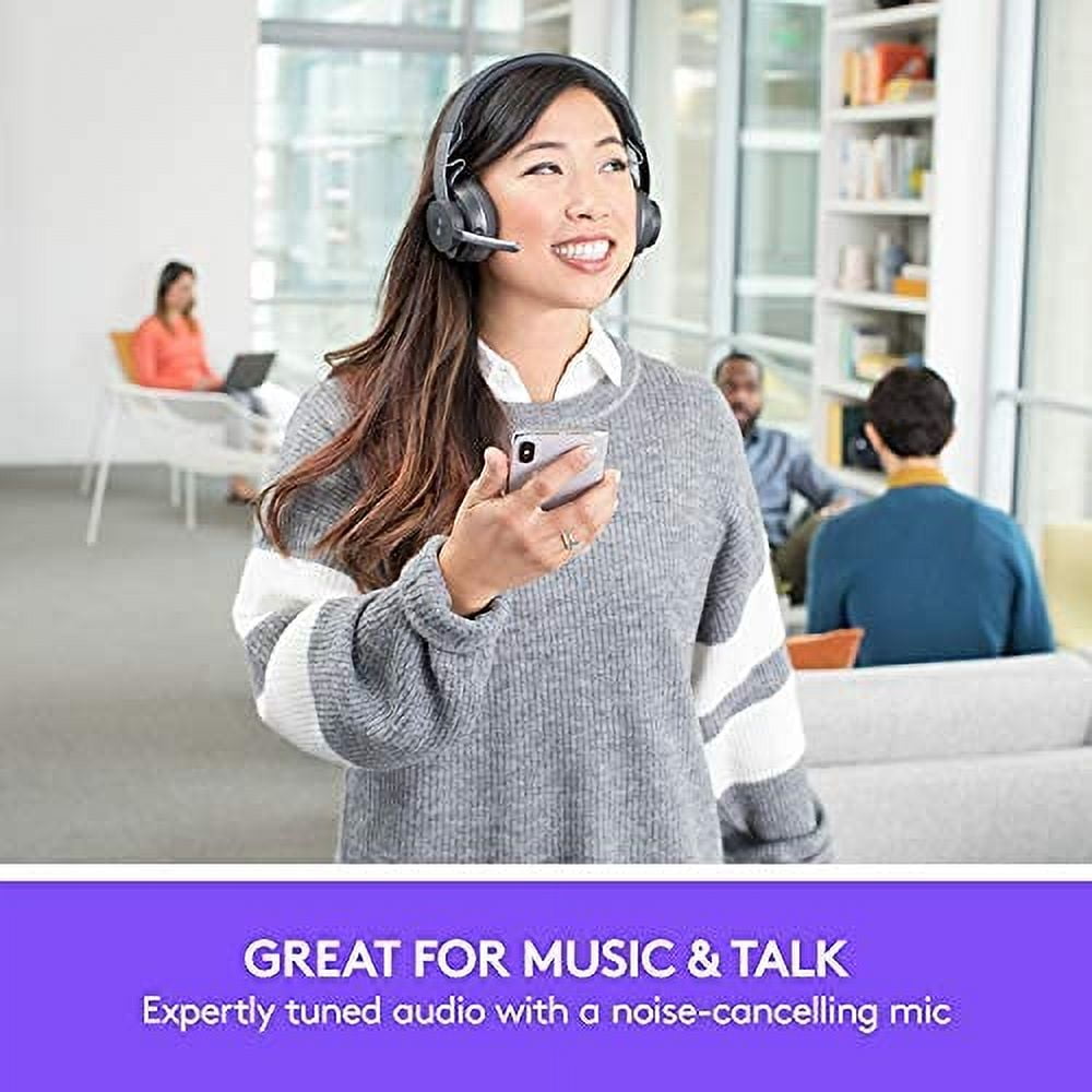 Logitech Zone Bluetooth On-Ear Active Noise Canceling Headset for Microsoft Teams