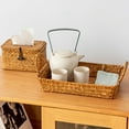 thumbnail image 4 of ifundom 1Pc Decorative Yellow Woven Basket for Practical Snack and Sundry Storage, 4 of 8