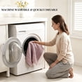 thumbnail image 5 of Yiannan 17x24 Inch Cotton Bath Rug, Soft Absorbent Non Slip Mat, Machine Washable Non Shedding, Fashionable Mat for Bathroom, Kitchen and Laundry,Pink, 5 of 8