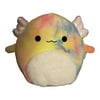 Squishmallows 11" Tinley Rainbow Tie-Dye Axolotl Plush Special Version with Fuzzy White Belly