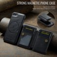 thumbnail image 5 of ELEHOLD Case for iPhone 7 / 8 / SE 2022 & 2020, Shockproof Magnetic Leather Wallet Case with Hand Grip & Kickstand & RFID Blocking,Black, 5 of 8