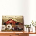 thumbnail image 3 of Rustic Old Barn Canvas Wall Art Barn And Rustic Truck Print Paintings Farm Pictures Modern Home Artwork Decor For Living Room Kitchen Bathroom Framed Ready To Hang 12x16 Inch, 3 of 6