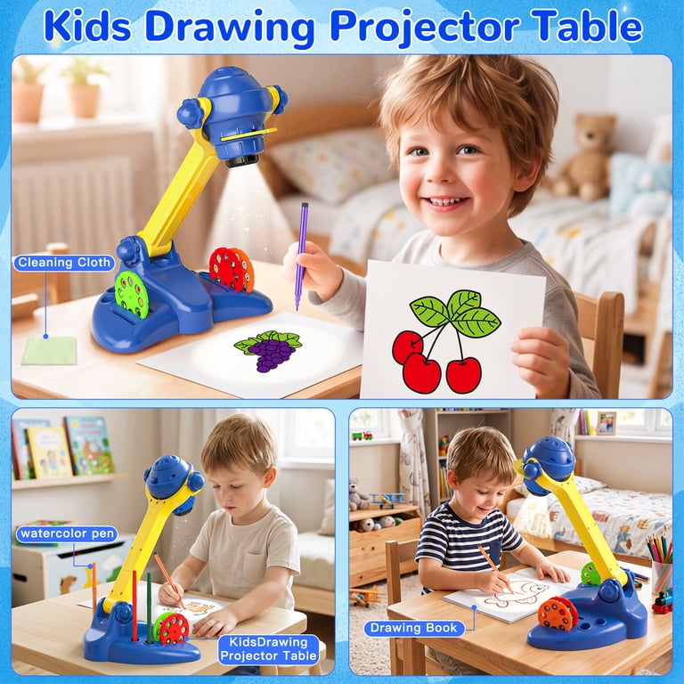 HXFOU Kids Drawing Projector Kit, 110-Piece Set photo 4