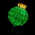 thumbnail image 4 of Northlight LED Lighted Twinkling Commercial Outdoor Tinsel Onion Christmas Ornament - 36" - Green, 4 of 8