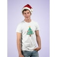 thumbnail image 2 of Christmas Tree Full Color Graphic  Men White T-Shirt, Male Small, 2 of 4