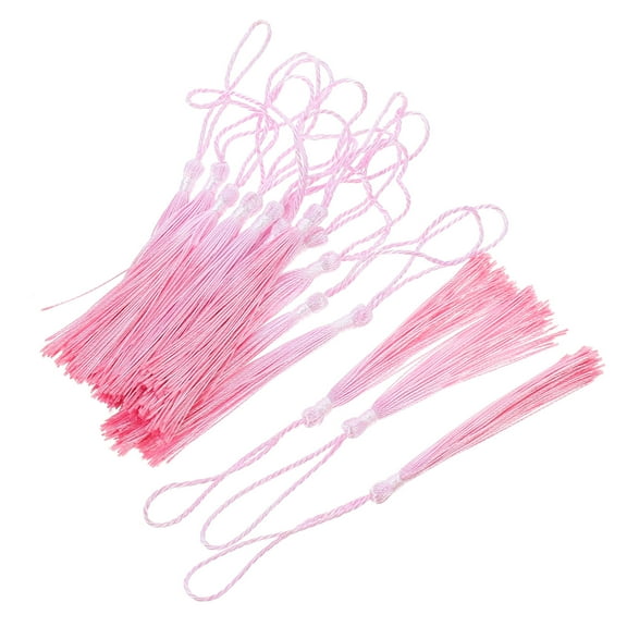 WORGEOUS 16Pcs Simple Bookmark Tassels Exquisite Gradient Color Tassels DIY Hanging Tassels