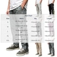 thumbnail image 4 of Men's Casual Elastic Waist Straight Leg Pants with Zipper Pockets, Mesh Lining Athletic Joggers, Quick Dry Breathable Lightweight Cargo Trousers for Running Gym Workout, Summer, 4 of 9
