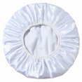thumbnail image 2 of Gorro de ducha impermeable reutilizable YONGSHENG doble capa suave forro de satén extra grande azul, 2 of 3