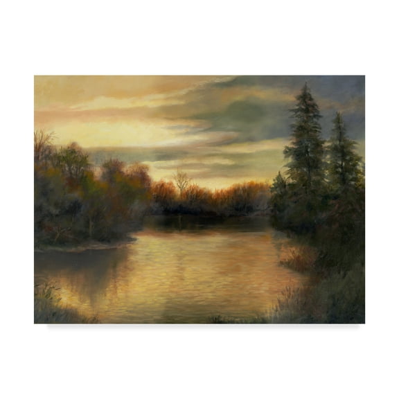 Trademark Fine Art 'Golden Moments' Canvas Art by Mary Jean Weber