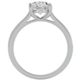 thumbnail image 3 of SuperJeweler 1 1/2 Carat Oval Shape Moissanite Solitaire Engagement Ring in 14 Karat White Gold, 3 of 6
