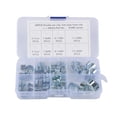 thumbnail image 2 of 40 Pcs 5 Size Stainless STEEL Double Fuel Hose Pipe Clamps, 2 of 8