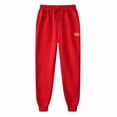 thumbnail image 2 of Mens Sweatpants with Pockets, LONKITO Casual Running Workout Sweatpants Elastic Bottom Drawstring Jogger Pants Red M, 2 of 5