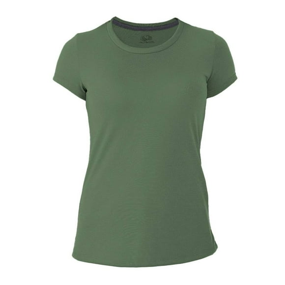Playera Fruit Of The Loom para Mujer, Cuello Redondo Manga Corta Verde Talla G