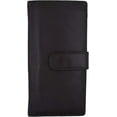 thumbnail image 2 of Marshal Genuine Leather Basic Checkbook Holder with Snap Closure Brown, 2 of 8