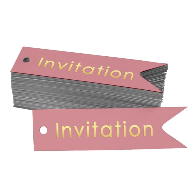 Inkdotpot Pack Of 50 Invitation Party Favor Paper Tags Craft Real Gold Foil Hang Tags