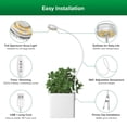 thumbnail image 4 of Luces de cultivo LED SANSI para plantas de interior, espectro completo, 5 V, 4 of 7