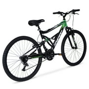 Hyper Bicycles 26 Shocker Mountain Bike, Adult Ages 14+, Black/Green