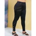 thumbnail image 2 of Pantalones Talla Extra Botones Chinos Rosegal  Pantalones de talla grande, 2 of 5